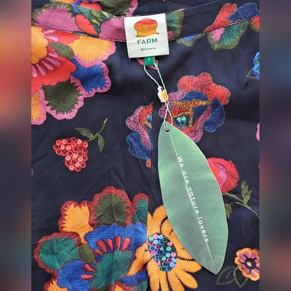 NWT FARM RIO Colorful Floral Flare Pants - Picture 11 of 12